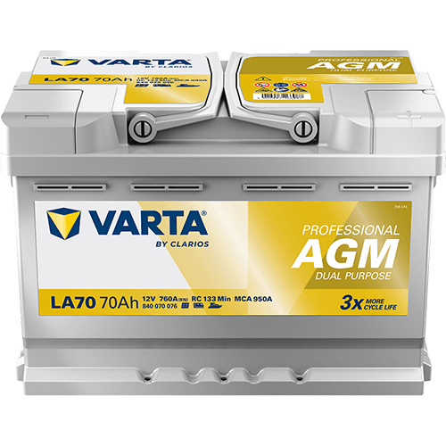 VARTA Professional AGM 70Ah - Premium Fritidsbatteri