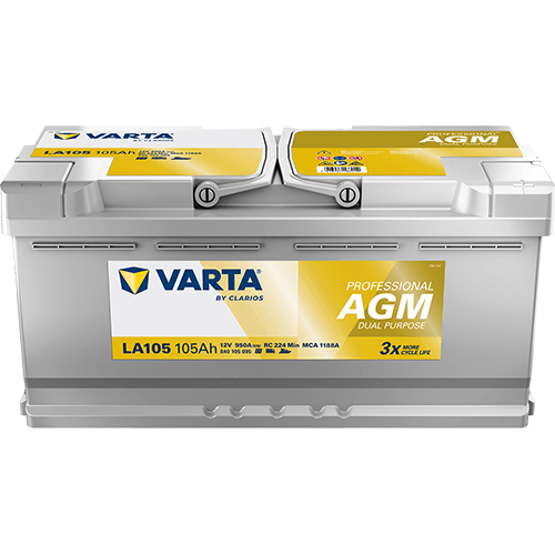 VARTA Professional AGM 105 Ah - 950 A Fritidsbatteri