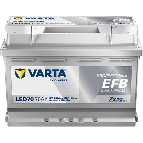 VARTA Professional EFB 70Ah - Fritidsbatteri 760A